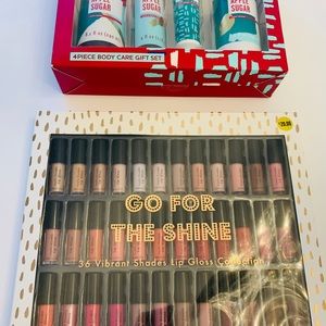 35 lip  gloss and body wash gift set